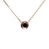 Choker din Aur cu Diamant Negru - model pan563