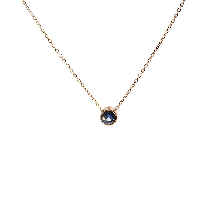 Choker din Aur cu Safir - model pan563