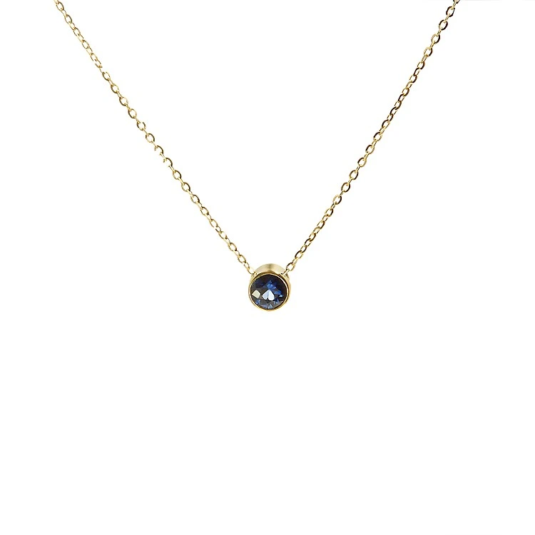 Choker din Aur cu Safir - model pan563