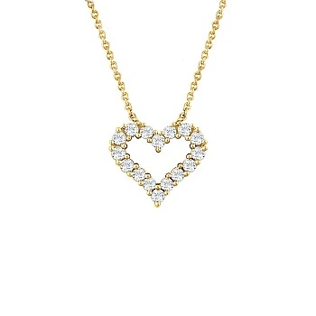 Pandantiv Inima din Aur cu Diamante - model pan651759