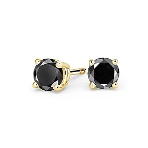 Cercei cu Diamante Negre