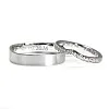 Verighete Moderne din Aur 18k sau Platina cu Diamante - model London