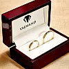 Verighete Bicolor din Aur 18k - model Nerina