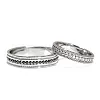 Verighete din Aur 18k sau Platina cu Diamante Incolore si Negre - model Vienna