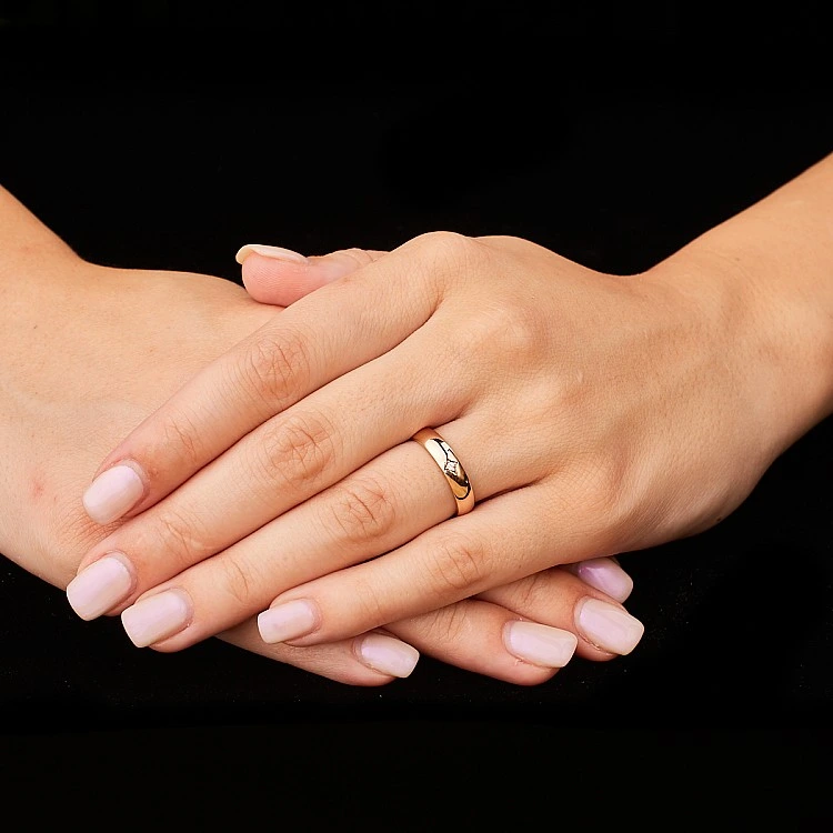 Verighete din Aur 18k sau Platina cu Diamant - model v015