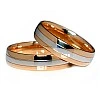 Verighete din Aur 18k Galben si Alb - model v018