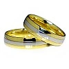 Verighete din Aur 18k Galben si Alb - model v018