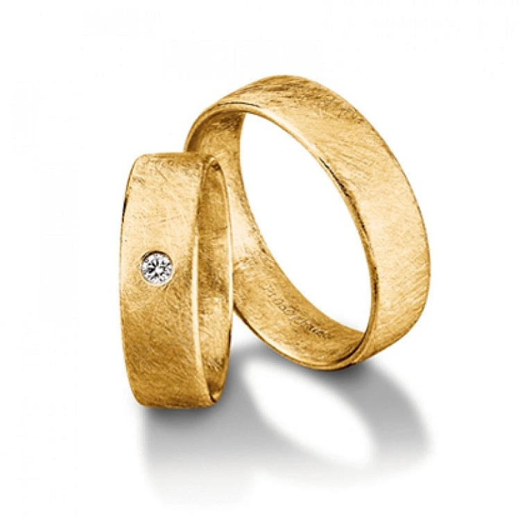 Verighete din Aur 18k sau Platina cu Diamant - model v055
