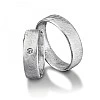 Verighete din Aur 18k sau Platina cu Diamant - model v055