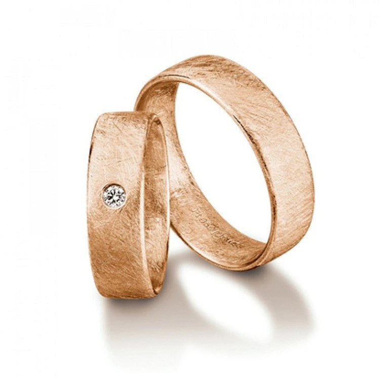 Verighete din Aur 18k sau Platina cu Diamant - model v055