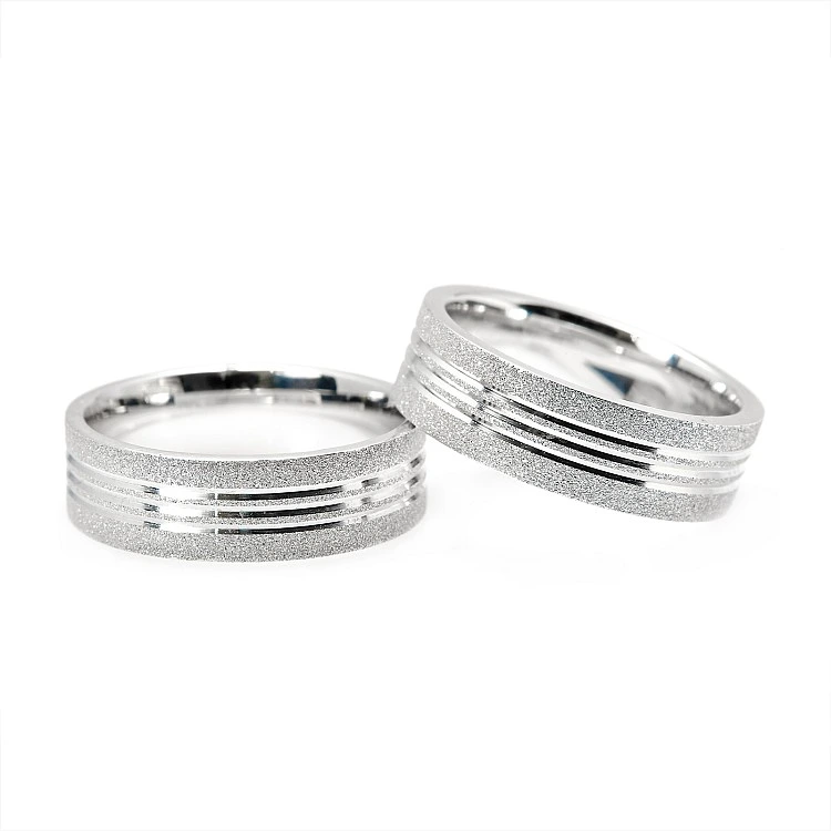 Verighete din Aur 18k sau Platina finisaj rola diamant - model v076