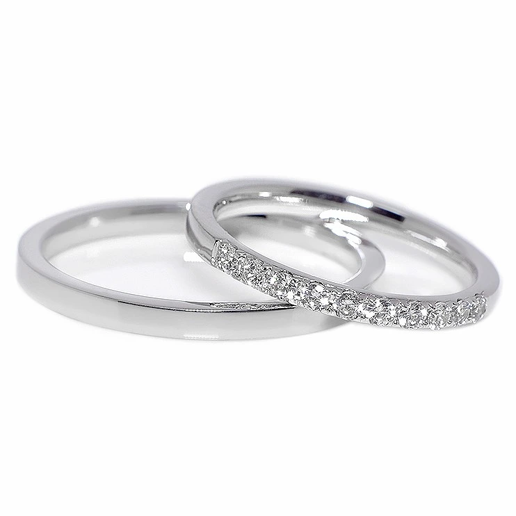 Verighete din Aur 18k sau Platina cu Diamante - model v079