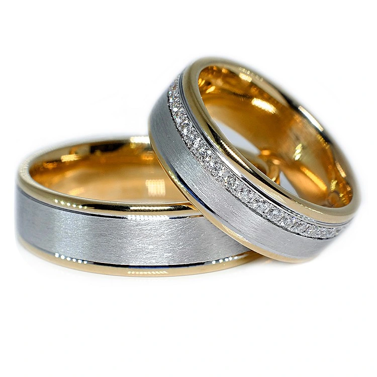 Verighete din Aur 18k cu Diamante - model v109