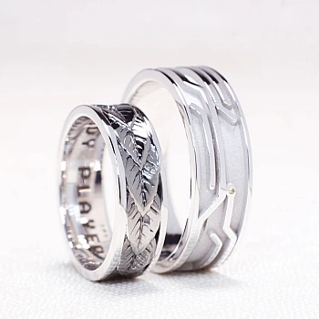 Verighete Custom din Aur 18k Model Laser - model v1164 Verighete Custom din Aur 18k Model Laser - model v1164