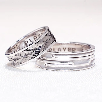 Verighete Custom din Aur 18k Model Laser - model v1164 Verighete Custom din Aur 18k Model Laser - model v1164