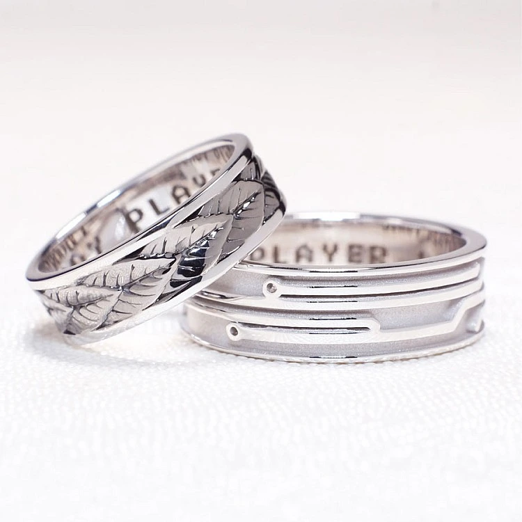 Verighete Custom din Aur 18k Model Laser - model v1164