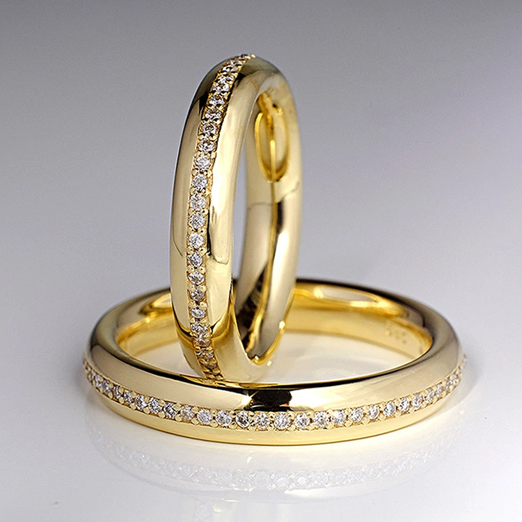 Verighete din Aur 18k cu Diamante - model v119