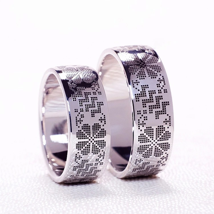 Verighete din Aur 18k sau Platina cu Model Traditional - model v1194