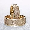 Verighete din Aur 18k sau Platina cu Model Laser Celtic Knot - model v1201