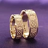 Verighete din Aur 18k sau Platina cu Model Laser Celtic Knot - model v1201