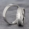 Verighete din Aur 18k sau Platina cu Diamante - model v1241