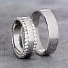 Verighete din Aur 18k sau Platina cu Diamante - model v1241