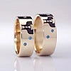 Verighete din Aur 18k sau Platina cu Diamante Model Rabbit - model v1252