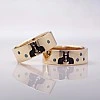 Verighete din Aur 18k sau Platina cu Diamante Model Rabbit - model v1252