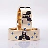 Verighete din Aur 18k sau Platina cu Diamante Model Rabbit - model v1252
