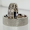 Verighete din Aur 18k sau Platina cu Diamante - model v131