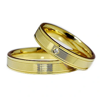 Verighete din Aur 18k cu Diamant - model v139 Verighete din Aur 18k cu Diamant - model v139