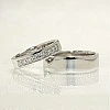 Verighete din Aur 18k sau Platina cu Diamante - model v141