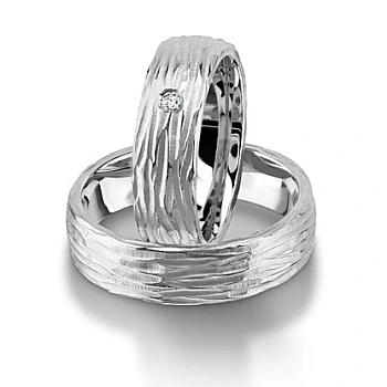 Verighete din Aur 18k cu Diamant - model v145 Verighete din Aur 18k cu Diamant - model v145