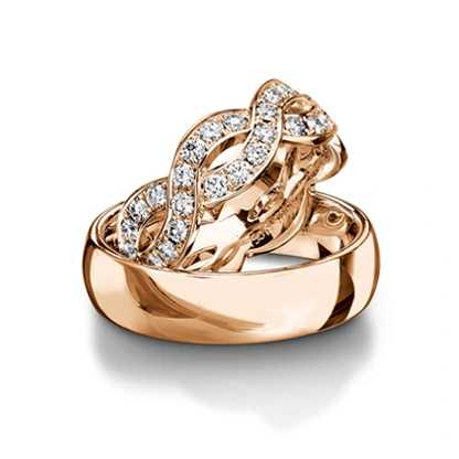 Verighete din Aur 18k sau Platina cu Diamante - model v146