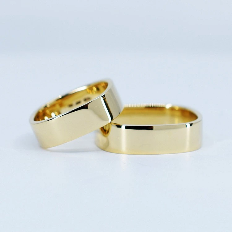 Verighete Patrate din Aur 18k sau Platina - model v150