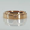 Verighete din Aur 18k sau Platina cu Diamant Triangle - model v1629