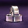 Verighete Barcuta din Aur 18k sau Platina cu Diamante Albastre - model v170