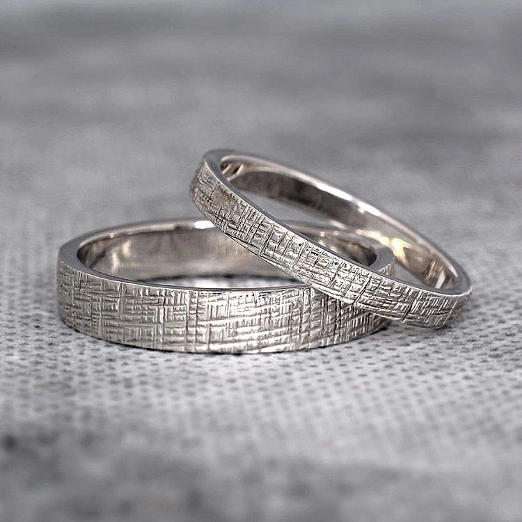 Verighete din Aur 18k sau Platina Model Scoarta Copac - model v191