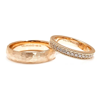 Verighete Custom din Aur 18k sau Platina cu Diamante - model v197 Verighete Custom din Aur 18k sau Platina cu Diamante - model v197