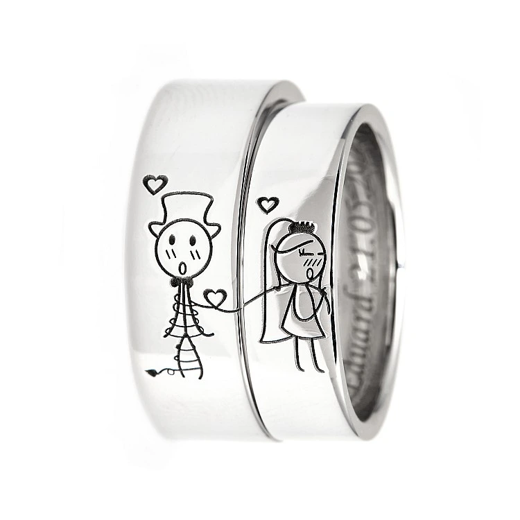 Verighete din Aur 18k sau Platina Model Nodul Iubirii - model v198