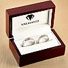 Verighete din Aur 18k sau Platina cu Diamante - model v324.1