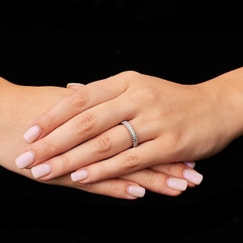 Verighete din Aur 18k sau Platina cu Diamante - model v364
