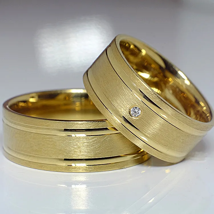 Verighete din Aur 18k cu Diamant - model v426