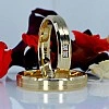 Verighete din Aur 18k sau Platina cu Diamante - model v841
