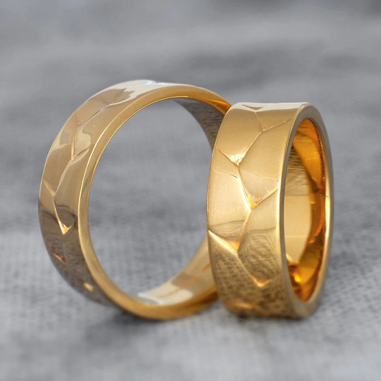 Verighete din Aur 18k Inspirate din Natura - model v9151